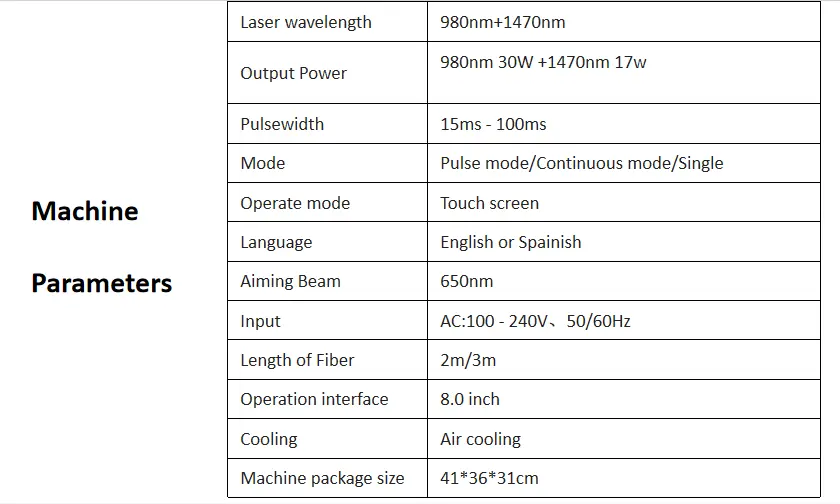 980nm 1470nmdiode Laser Lipolysis Machine